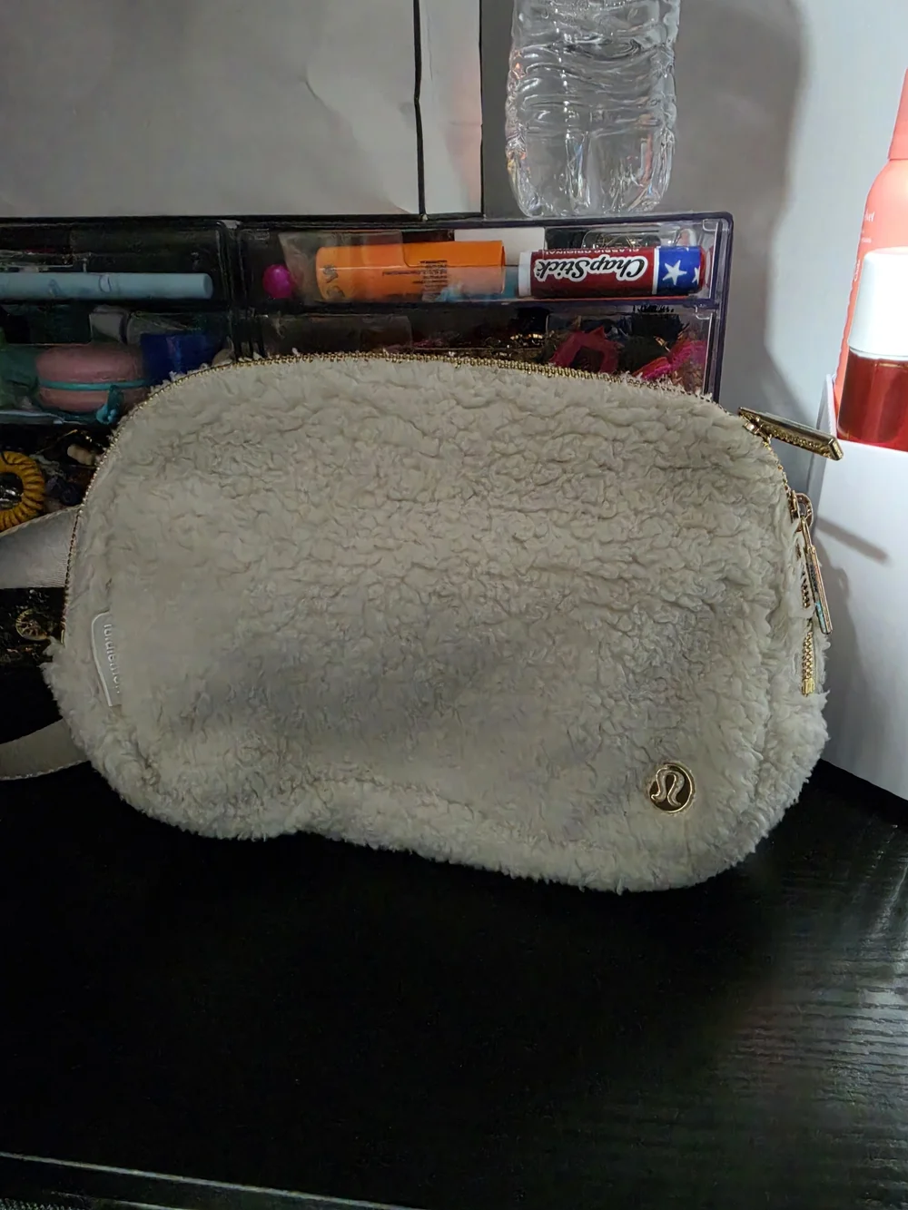 lululemon athletica Cream Sherpa Cosmetic Pouch